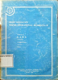 Baku Kegiatan Teknis Operasional Budidaya II