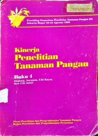 Kinerja Penelitinan Tanaman Pangan