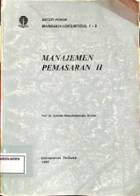 Manajemen Pemasaran II