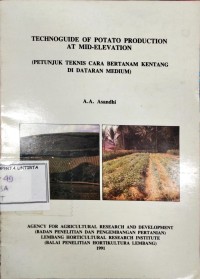 Technoguide Of Potato Production AT Mid-ElEVATION