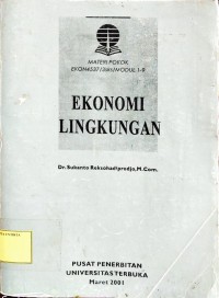 Materi Pokok Ekonomi Lingkungan