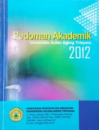 Pedoman Akademik Universitas Sultan Ageng Tirtayasa 2012