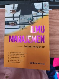 Image of Ilmu Manajemen : : Sebuah Pengantar