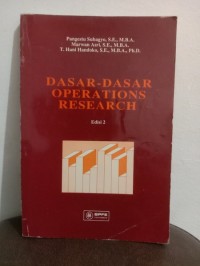 Dasar-Dasar Operations Research