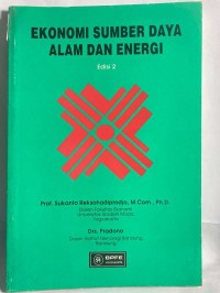 Ekonomi Sumber Daya Alam Dan Energi