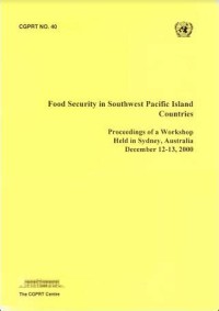 Food Security In Southwest Pacific Island Countries