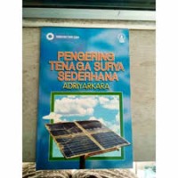 Pengering Tenaga Surya Sederhana