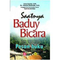 Saatnya Baduy Bicara
