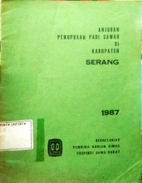 Anjuran Pemupukan Padi Sawah Di Kabupaten Serang