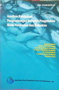 Analisi Kebijakan Pengembangan Industri Pengelolaan Hasil Perikanan Dan Kelautan