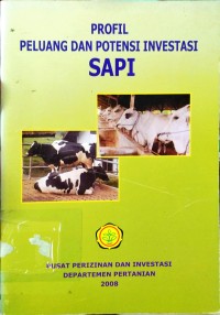 Profil Peluang Dan Potensi Investasi Sapi